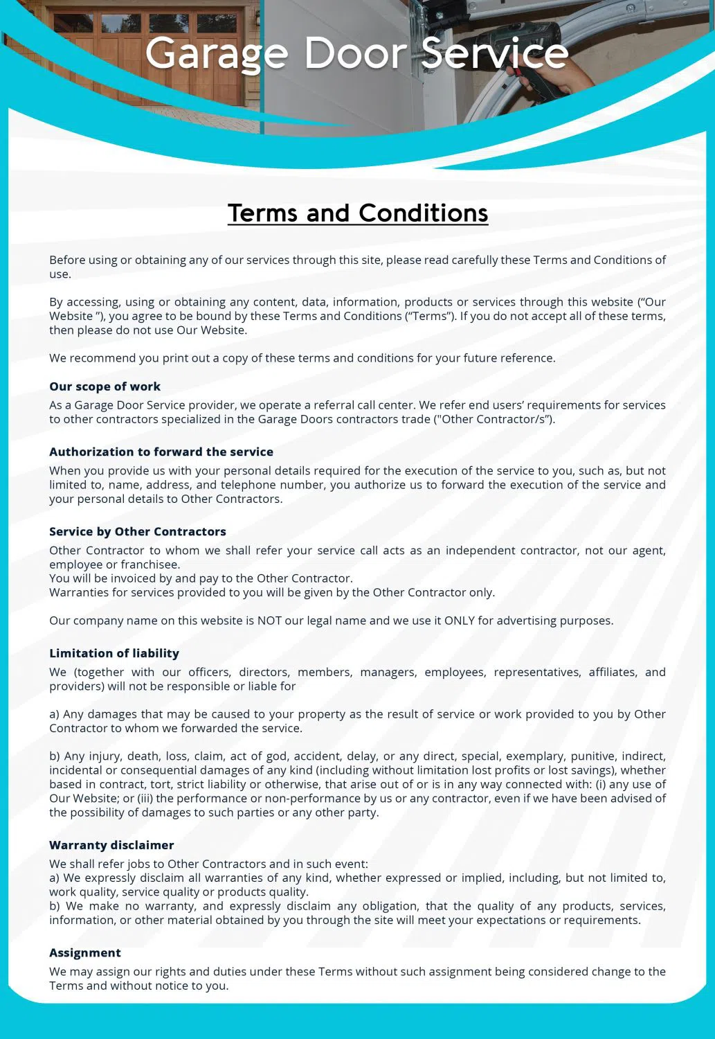 Capitol Garage Door Repair Service La Vergne, TN 615-526-0192 - terms-gr-10m